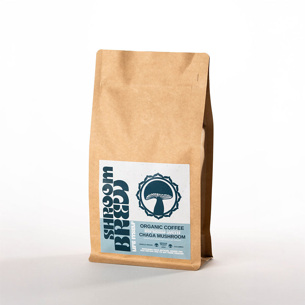 Shroom Brew Mushroom Coffee - Adaptogenic Energy Blend with Functional Mushrooms by Life Itself